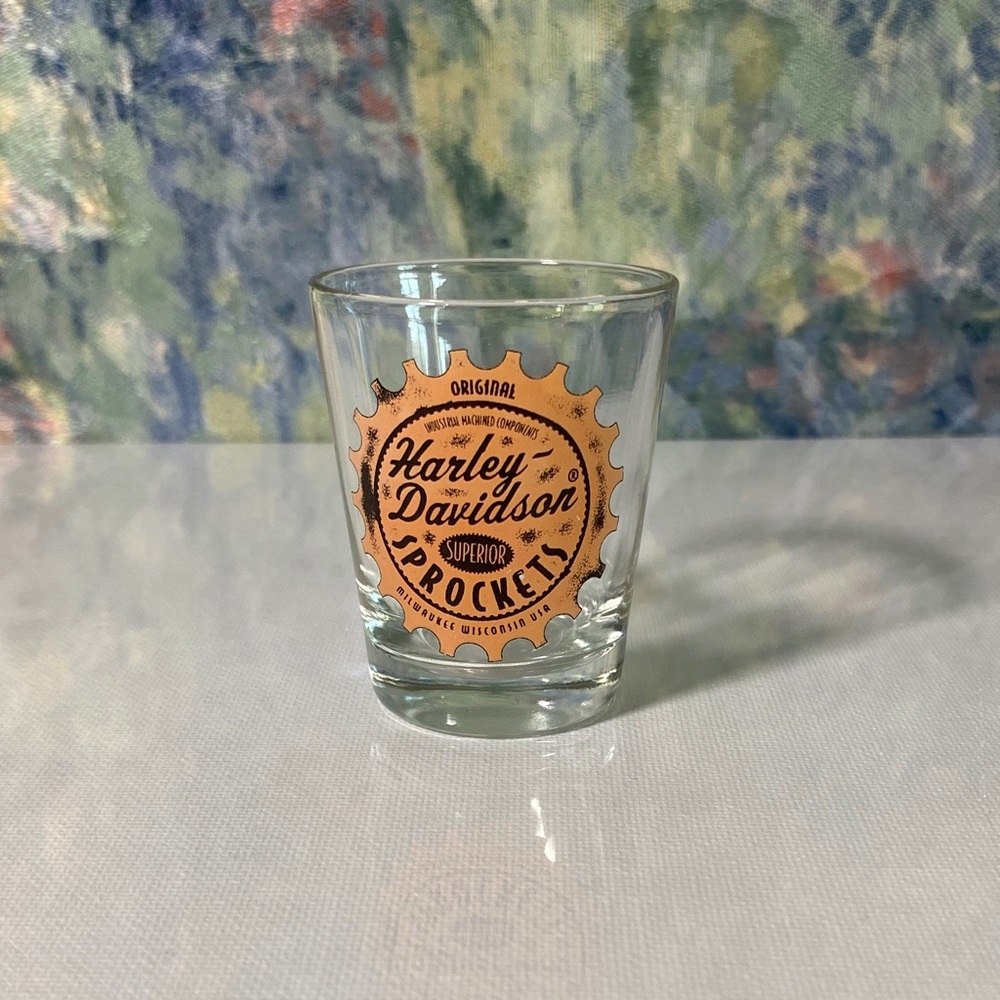 Harley-Davidson Original Shot Glass with Sprockets Logo